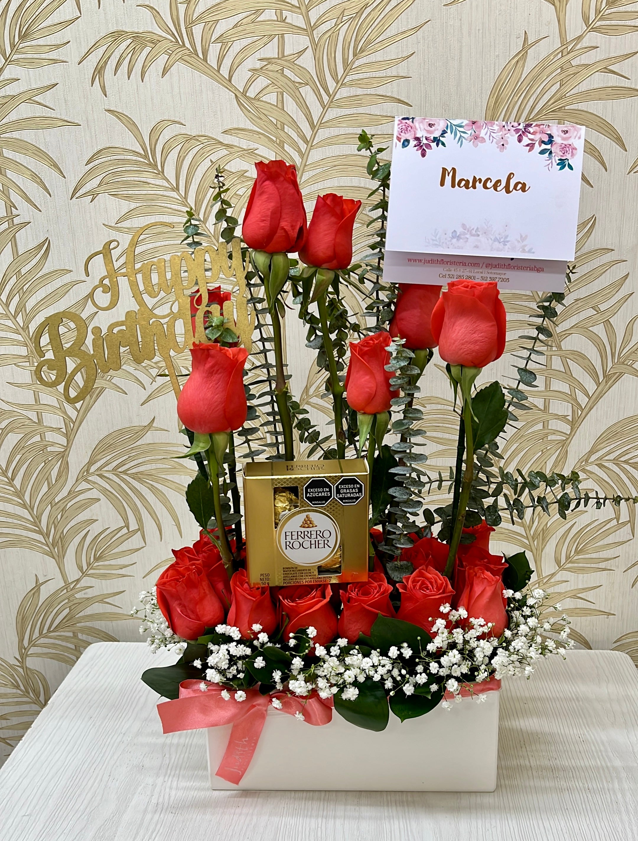 R-06   Jardinera de rosas y chocolates